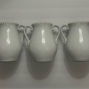 Elegant White Ceramic Vase Set